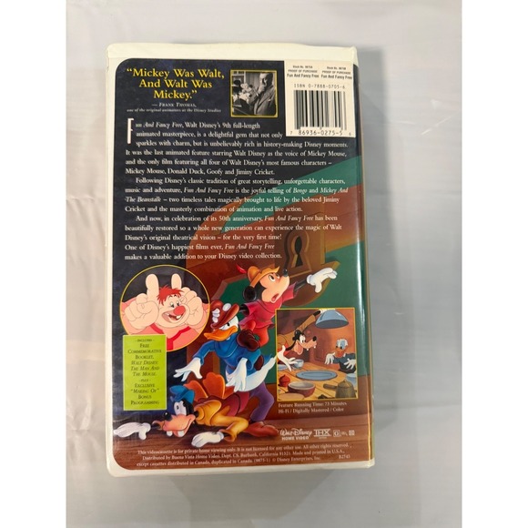 fun and fancy free vhs - Picture 2 of 3
